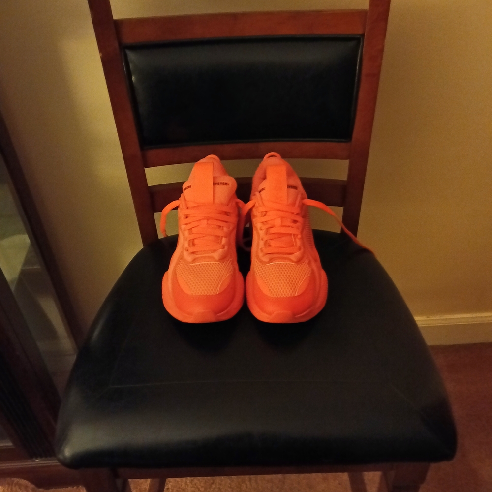 Puma Vibrant Orange Athletic Sneakers